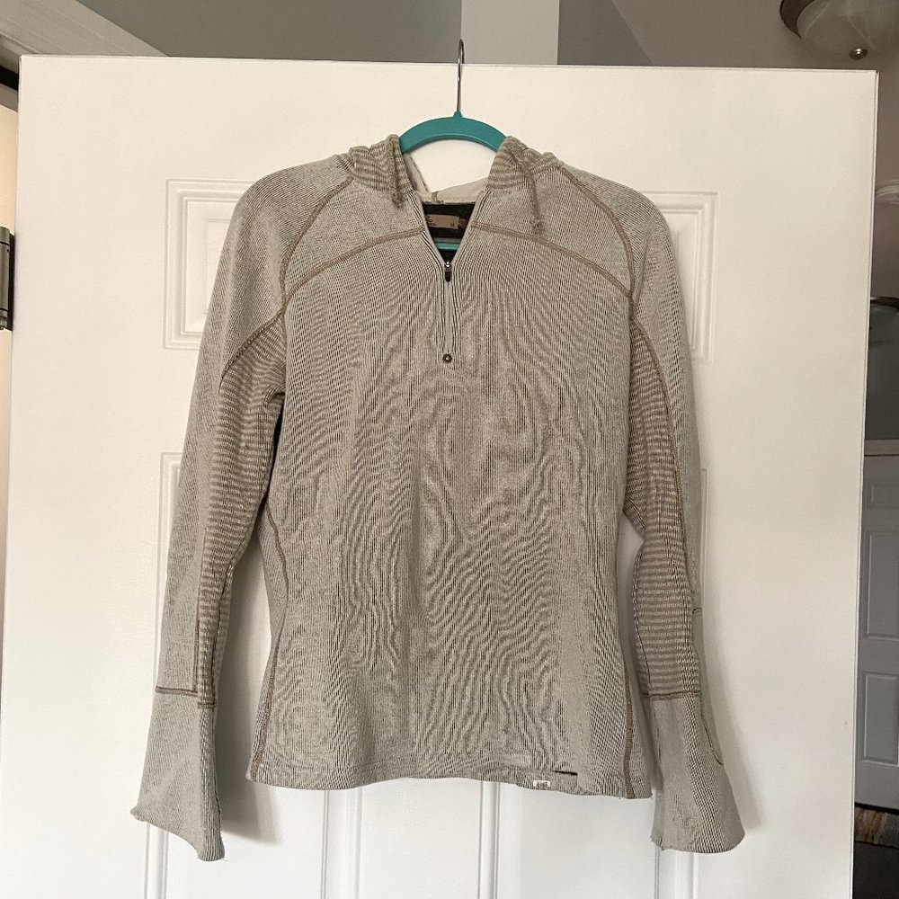 Warm Athletic Pullover Prana Sweater M Beige